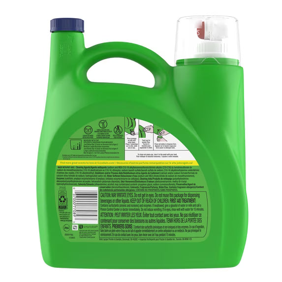 Gain Liquid Laundry Detergent, Island Fresh Scent, 154 fl oz, 107 Loads