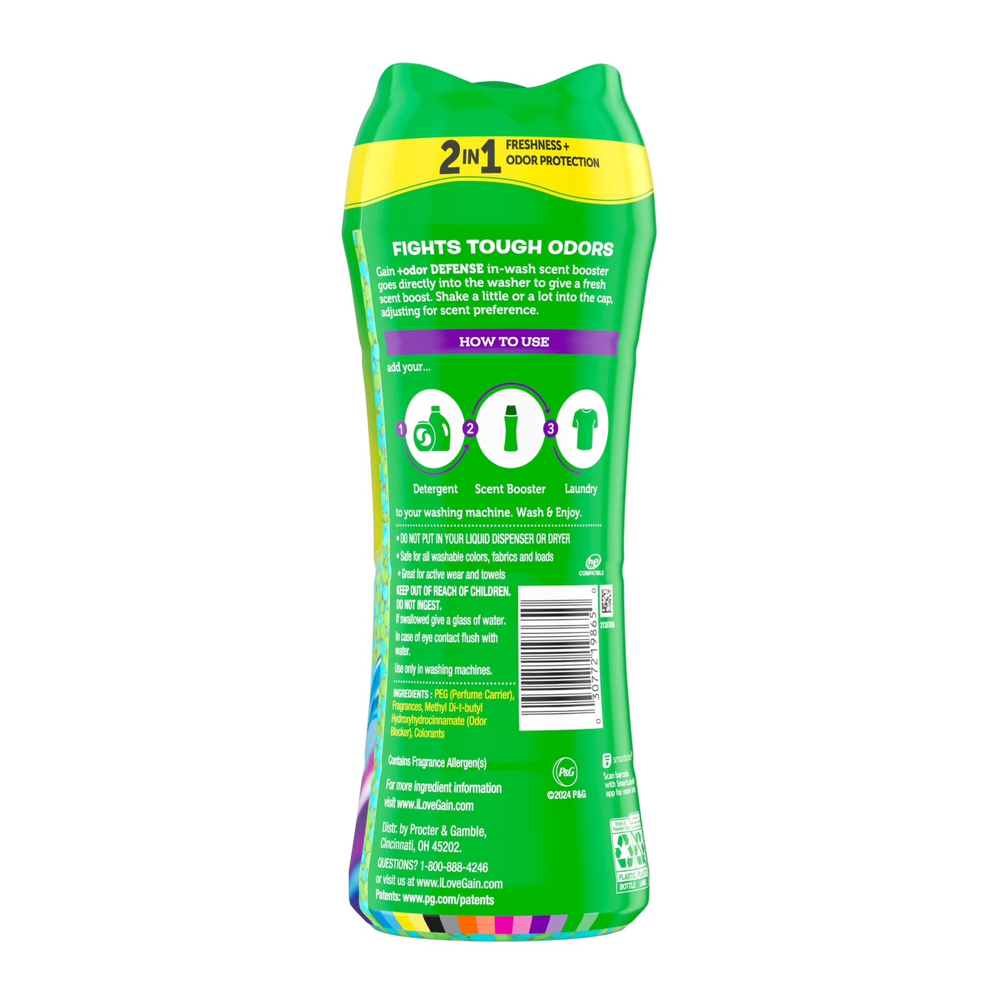 Gain Scent Beads, Odor Defense, Super Fresh Blast, 10.7 oz