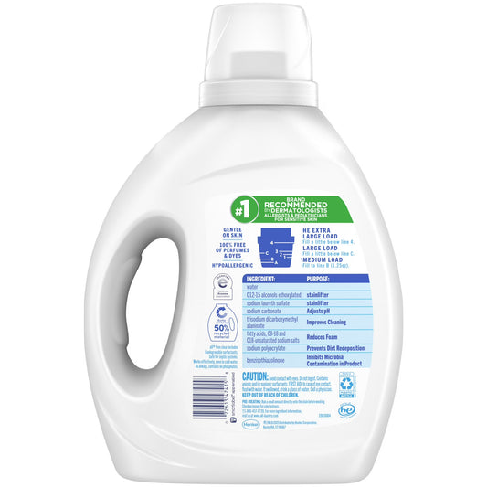 All Free Clear Liquid Laundry Detergent, 73 oz, 58 Loads