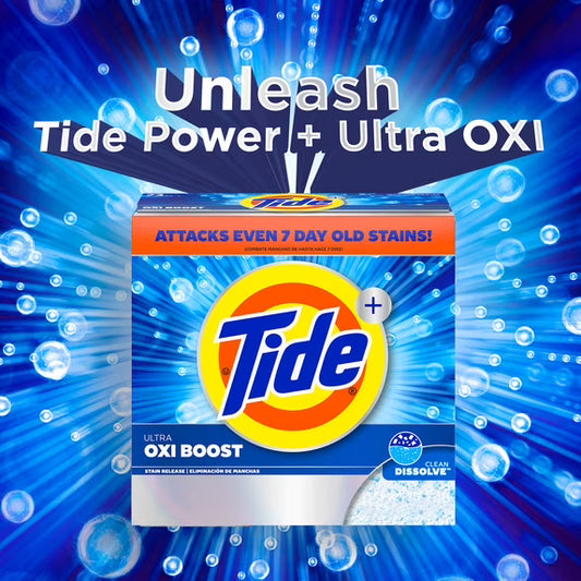 Tide Laundry Detergent Plus Ultra Oxi Powder, 73 Loads, 114 oz
