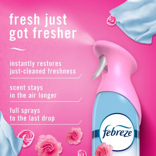 Febreze Air Mist Air Freshener Spray, Downy April Fresh, 8.1oz, 2 Count