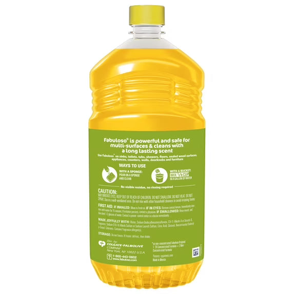 Fabuloso 2X Multi-Purpose Cleaner, Pineapple Scent, 2 Pack, 56 fl oz Each