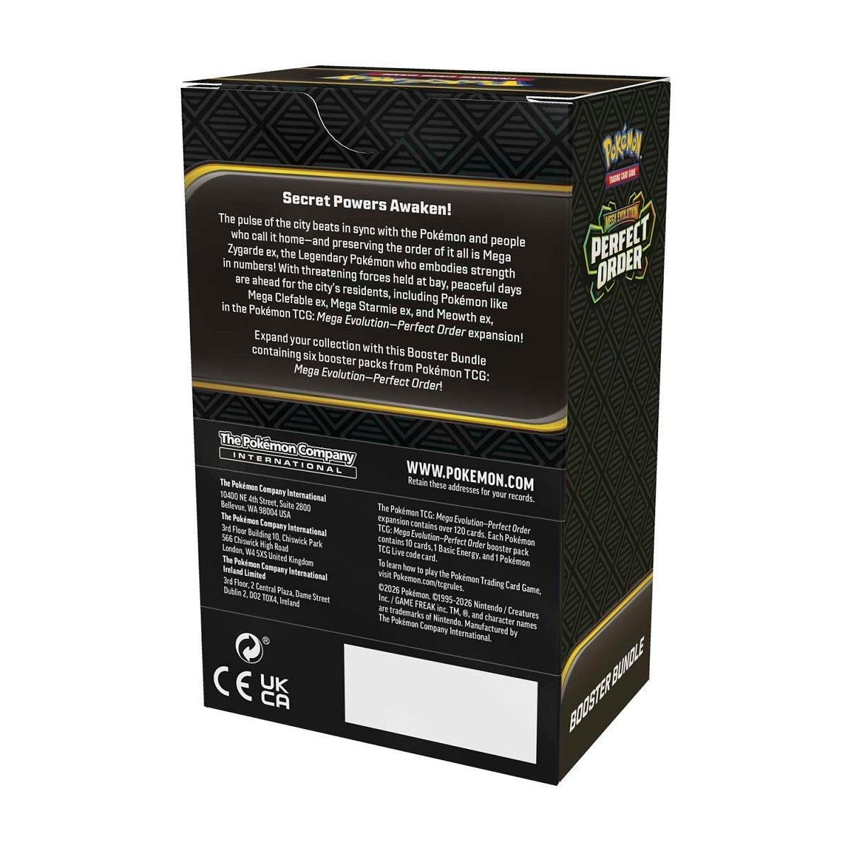 pokemon tcg me03 perfect order booster bundle 6 pack