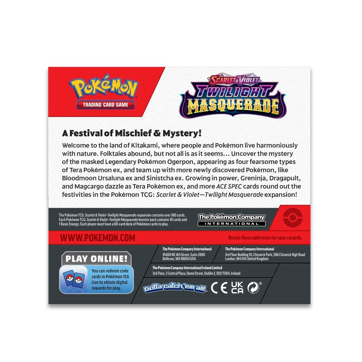 pokemon tcg scarlet & violet twilight masquerade booster box factory sealed 36 pack