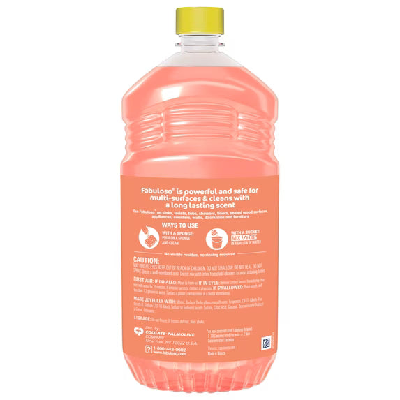 Fabuloso 2X Multi-Purpose Cleaner, Peach Scent, 56 fl oz