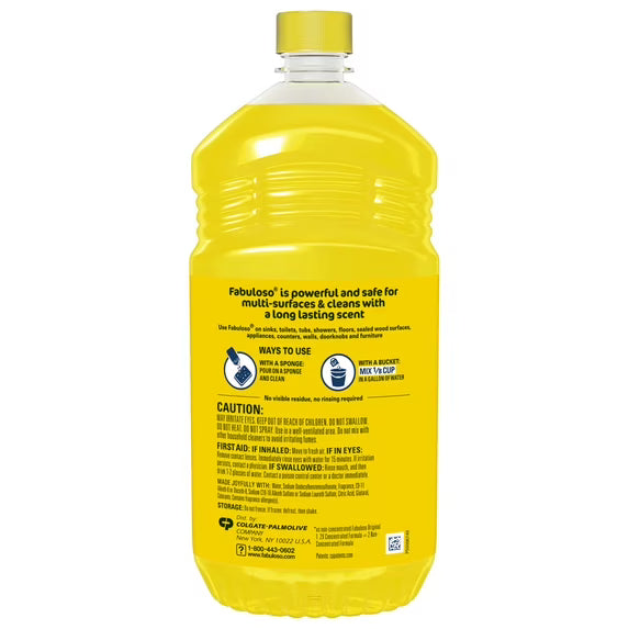 Fabuloso 2X All Purpose Cleaner, Lemon Scent, 56 fl oz
