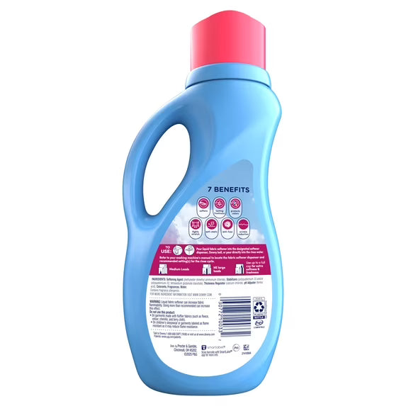 (2 pack) Downy Liquid Fabric Softener and Conditioner, April Fresh Scent, 44 fl oz, 60 Loads