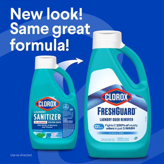 Clorox Fresh Guard Laundry Odor Remover, Clean Linen, 42 fl oz