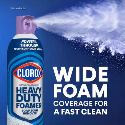 Clorox Bathroom Foamer Soap Scum Remover, Lavender, 20 oz