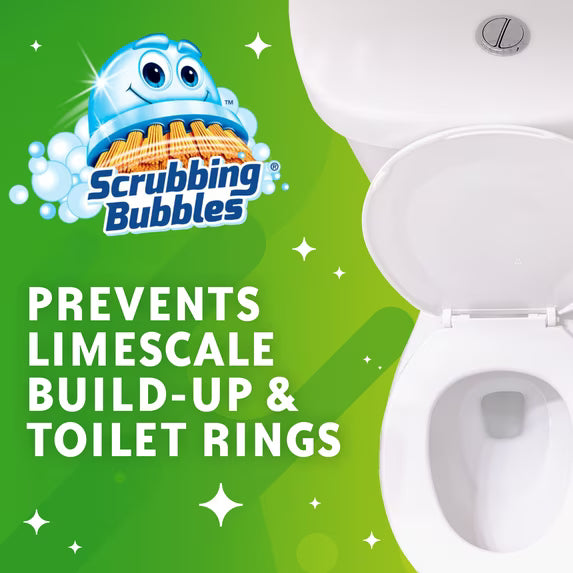 Scrubbing Bubbles Automatic Toilet Bowl Cleaner, Rainshower, 6 Gel Stamps