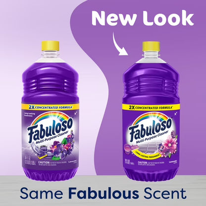 Fabuloso 2X Multi-Purpose Cleaner, Lavender Scent, 56 fl oz