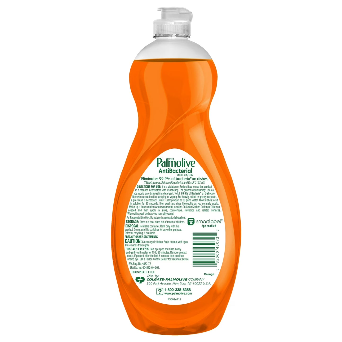 Palmolive Ultra Antibacterial Dish Soap, Orange, 32.5 fl oz