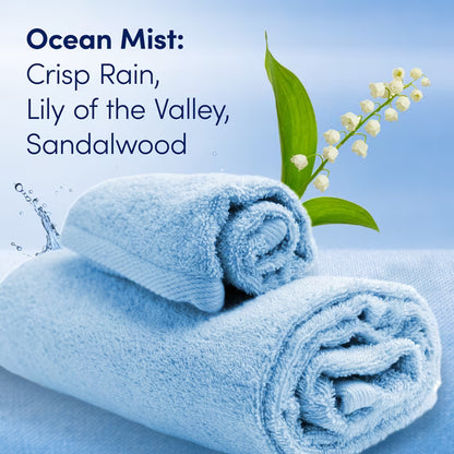 Downy Gentle Soft + Fresh Liquid Fabric Softener, Ocean Mist Scent, 44 fl oz, 66 Loads