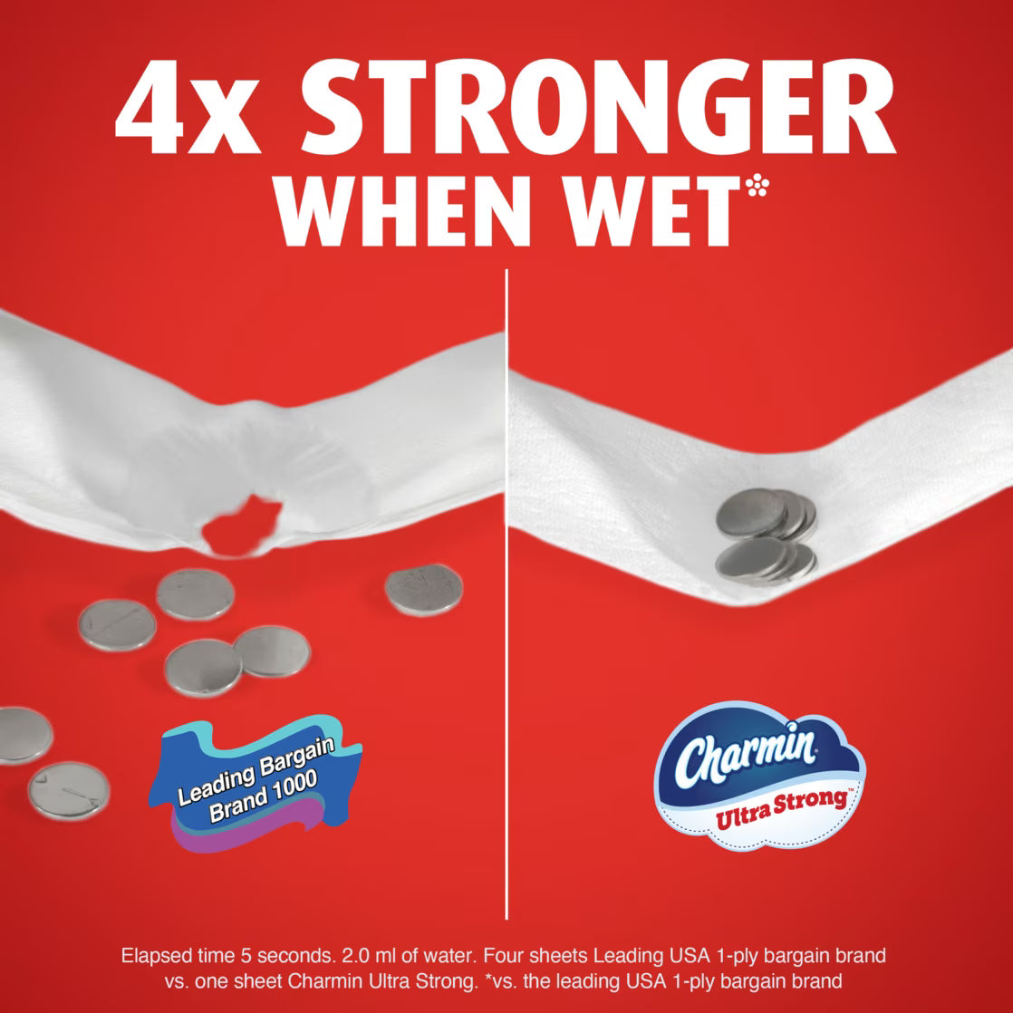 Charmin Ultra Strong Toilet Paper, 12 Mega Rolls, 220 Sheets/Roll