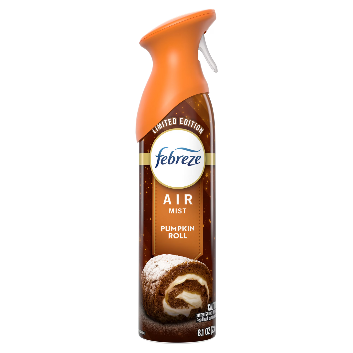 Febreze Odor-Fighting Air Freshener Spray, Room Spray, Pumpkin Roll Air Mist, 8.1 oz, 1ct