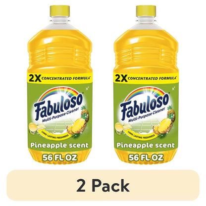 Fabuloso 2X Multi-Purpose Cleaner, Pineapple Scent, 2 Pack, 56 fl oz Each