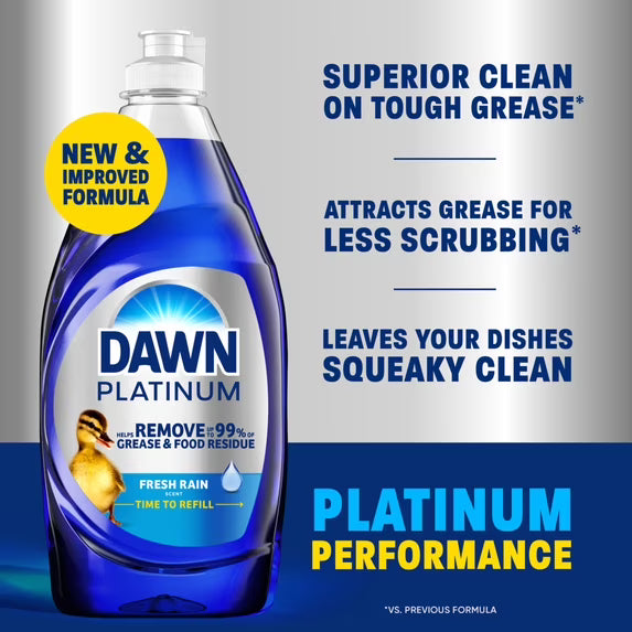 Dawn Platinum Dish Soap, Fresh Rain, 30 fl oz