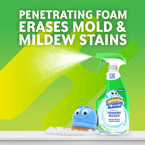 Scrubbing Bubbles Foaming Bleach Bathroom Cleaner, Mold & Mildew Remover, 32 oz
