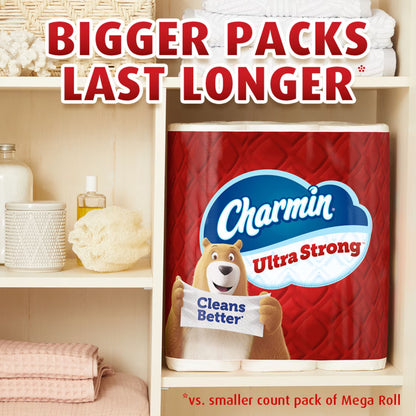 Charmin Ultra Strong Toilet Paper, 12 Mega Rolls, 220 Sheets/Roll