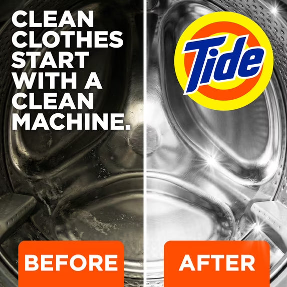 Hero image 7 of Tide Washing Machine Cleaner with Oxi Powder, Odor Eliminator and Washer Residue Remover, 4 Count, 7 of 9     2K+ bought since yesterday Overall pick Visit the Tide Store Tide Washing Machine Clean
