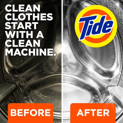 Hero image 7 of Tide Washing Machine Cleaner with Oxi Powder, Odor Eliminator and Washer Residue Remover, 4 Count, 7 of 9     2K+ bought since yesterday Overall pick Visit the Tide Store Tide Washing Machine Clean