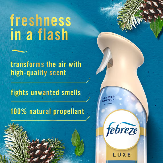Febreze Odor-Fighting Air Freshener Spray, Room Spray, Serene Snowfall Air Mist, 8.1 oz, 1ct