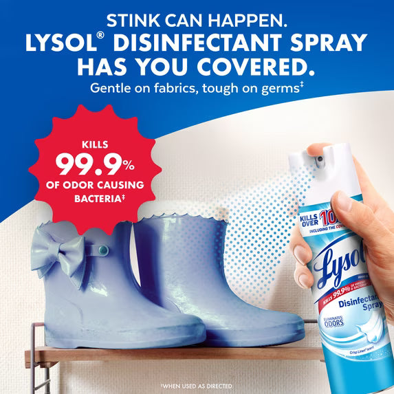 Lysol Disinfectant Spray, Crisp Linen, 19 oz (2 Pack)