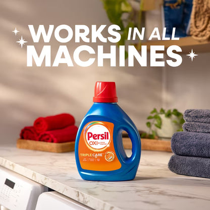 Persil Advanced Clean Oxi+Odor Fighter Liquid Laundry Detergent, 34 fl oz, 20 Loads