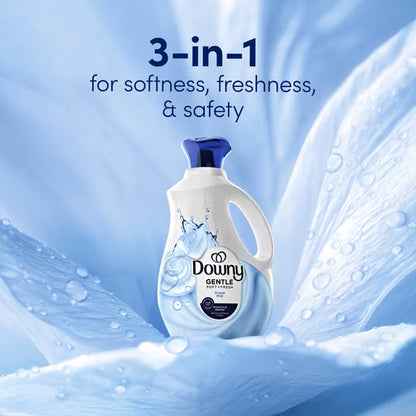 Downy Gentle Soft + Fresh Liquid Fabric Softener, Ocean Mist Scent, 44 fl oz, 66 Loads