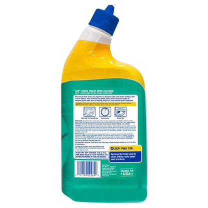Zep Acidic Toilet Bowl Stain Eraser, Wintergreen, 32 fl oz