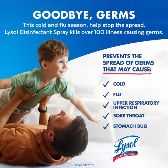 Lysol Disinfectant Spray, Crisp Linen, 19 oz (2 Pack)