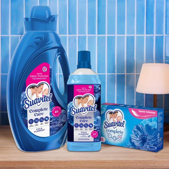 Suavitel Complete Fabric Softener, Field Flowers, 158 fl oz