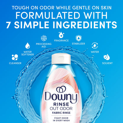 Downy Rinse Out Odor Laundry Rinse, Tackles Tough Odors, Spring Breeze Scent, 48 fl oz