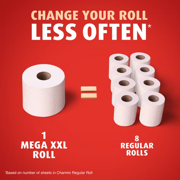 Charmin Ultra Strong Toilet Paper, 12 Mega XXL Rolls, 440 Sheets/Roll