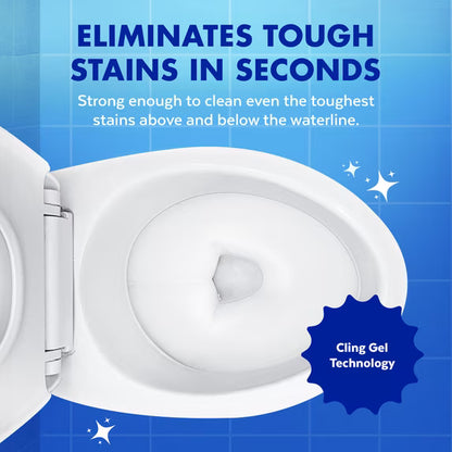 Lysol Toilet Bowl Cleaner, Clinging Gel, 24 fl oz (2 Pack)
