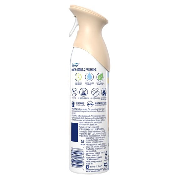 Febreze Odor-Fighting Air Freshener Spray, Room Spray, Serene Snowfall Air Mist, 8.1 oz, 1ct