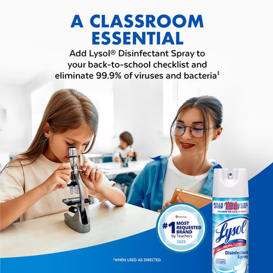 Lysol Disinfectant Spray, Crisp Linen, 19 oz