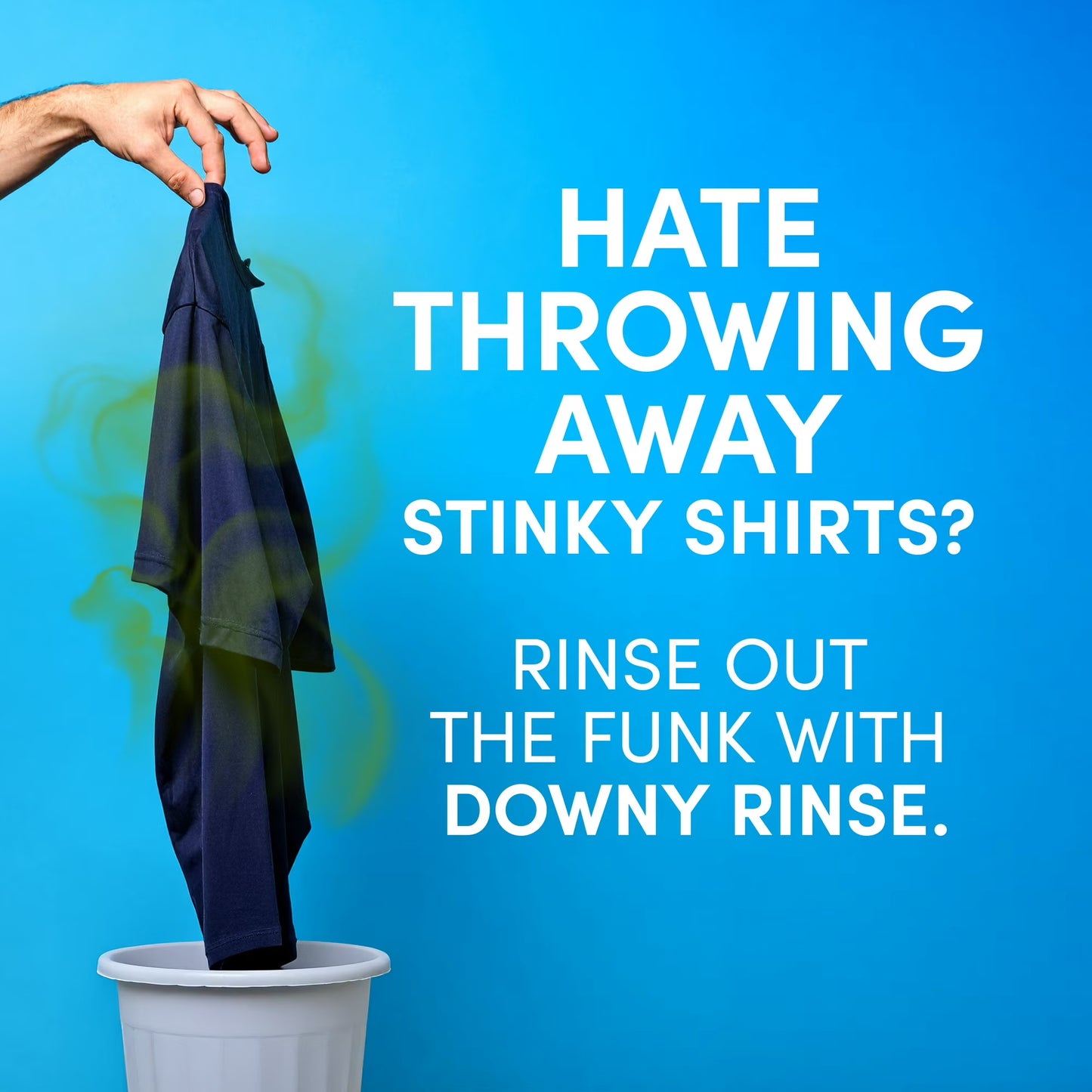 Downy Rinse Out Odor Laundry Rinse, Tackles Tough Odors, Spring Breeze Scent, 48 fl oz