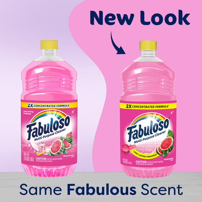 Fabuloso 2X Multi-Purpose Cleaner, Watermelon Scent, 56 fl oz