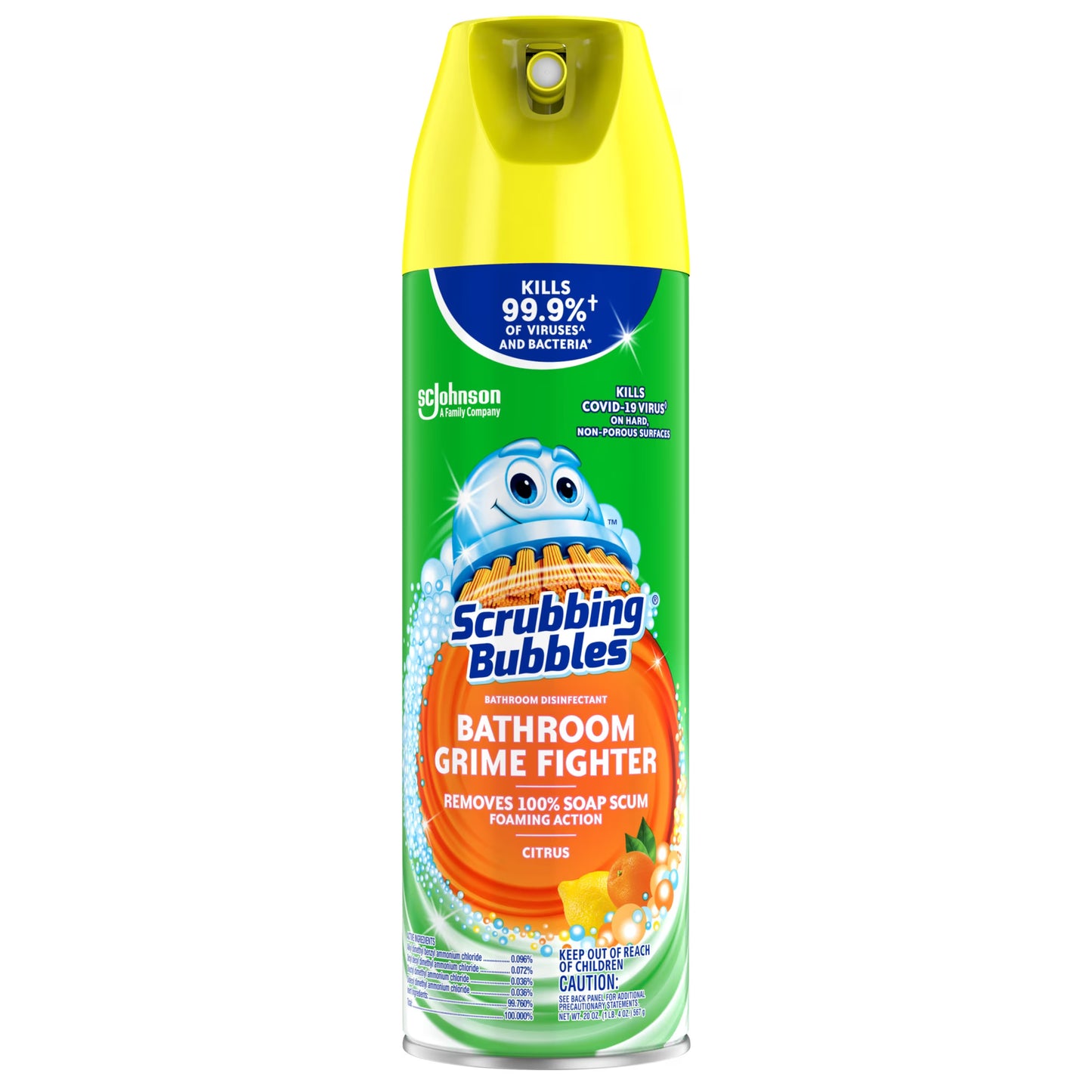 Scrubbing Bubbles Disinfectant Bathroom Cleaner, Citrus, 20 oz