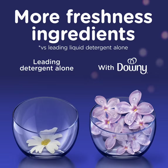 Downy Ultra Soft Fabric Softener Liquid, Calm, Lavender and Vanilla Bean, 26 fl oz, 39 Loads