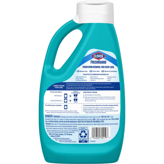 Clorox Fresh Guard Laundry Odor Remover, Clean Linen, 42 fl oz