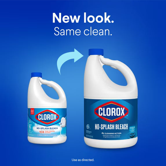 Clorox No Splash Bleach, 117 fl oz