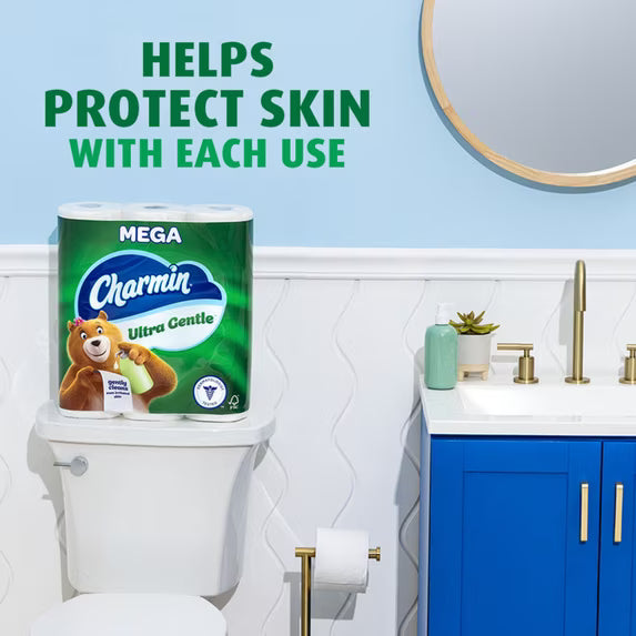 Charmin Ultra Gentle Toilet Paper, 18 Mega Rolls, 231 Sheets Per Roll