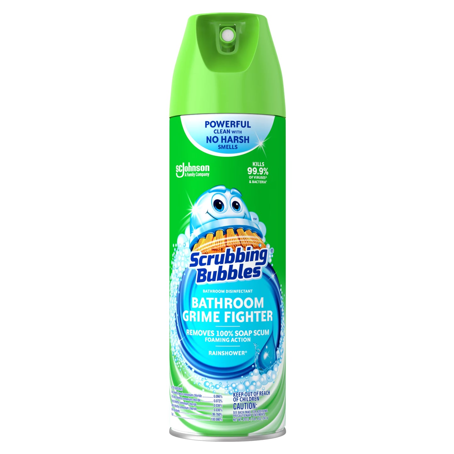 Scrubbing Bubbles Disinfectant Bathroom Cleaner, Rainshower, 20 oz