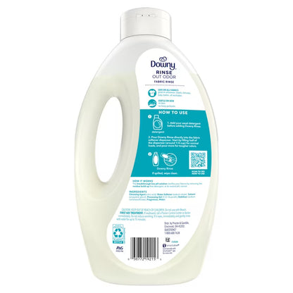 Downy Rinse Out Odor Laundry Rinse, Tackles Tough Odors and Refreshes, Cool Cotton Scent, 62 fl oz