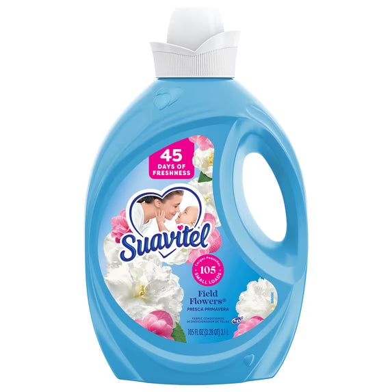 Suavitel Fabric Softener, Field Flowers, 105 fl oz