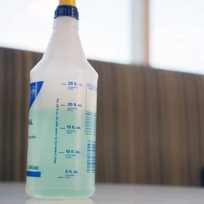 Zep Adjustable Nozzle Spray Bottle, Clear, 32 fl oz