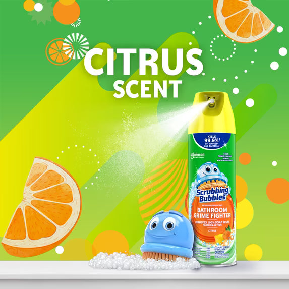 Scrubbing Bubbles Disinfectant Bathroom Cleaner, Citrus, 20 oz