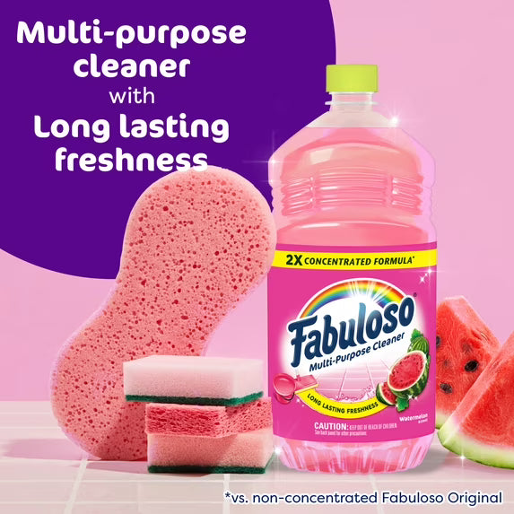 Fabuloso 2X Multi-Purpose Cleaner, Watermelon Scent, 56 fl oz